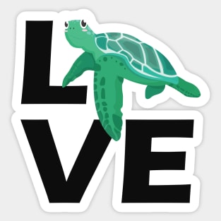 Turtle - Love Sea Turtle Sticker